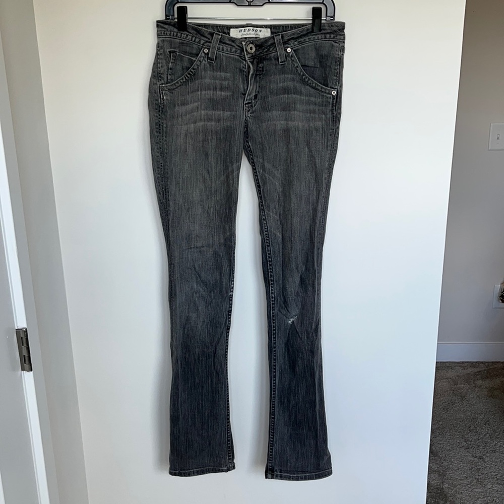 Hudson low rise gray skinny jeans from 2007 — x long inseam
